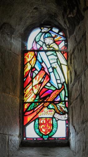 Edinburgh Castle Stained Glass Window 004