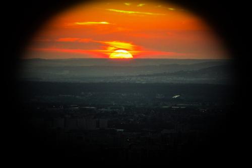 Sunset 021 From Eiffel Tower